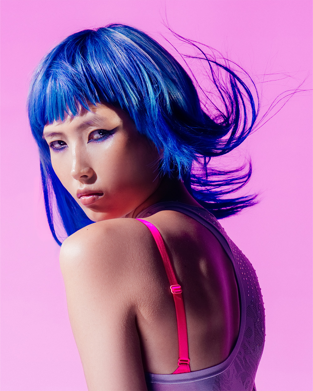 Electric Blue Lob - Martine Broggy & Lynsey Campbell - BHA Northern Ireland Hairdresser of the Year 2026 Finalist Collection